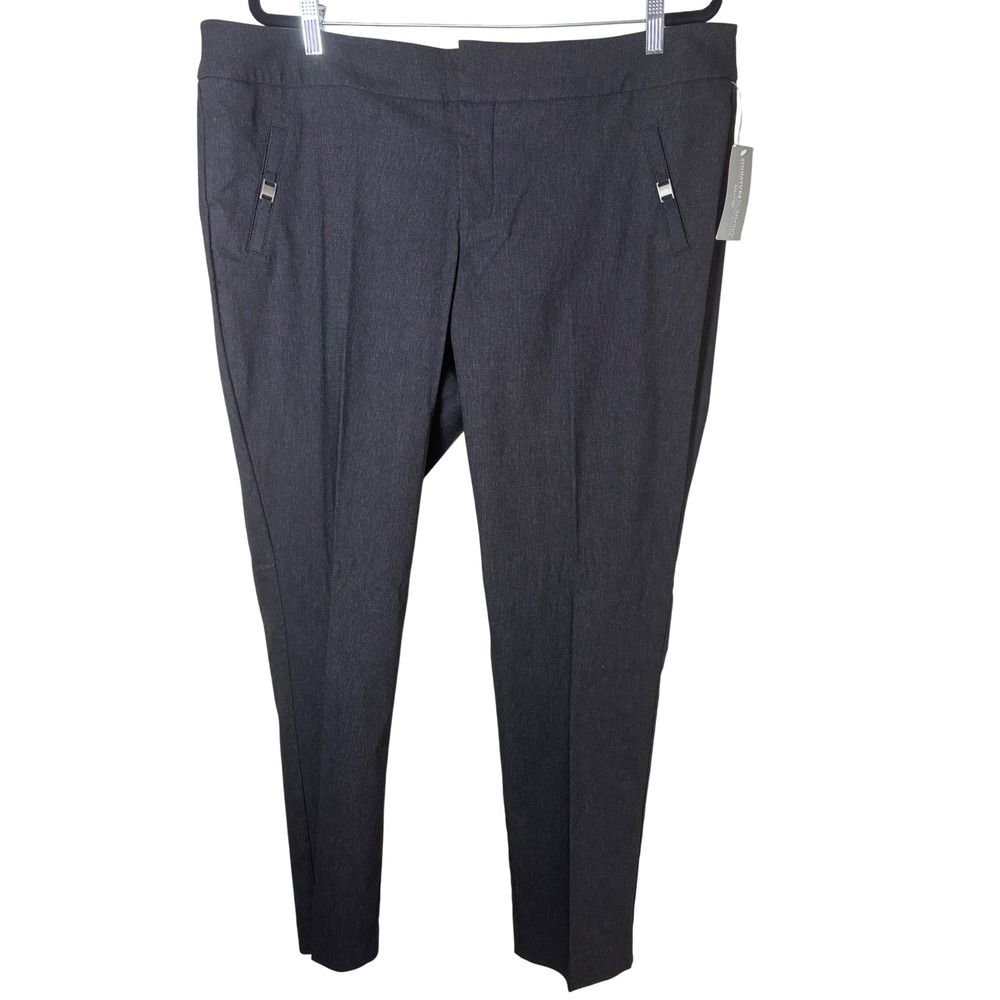 Christopher & Banks Signature Slimming Pants Charcoal Gray Tapered Leg 20W NEW